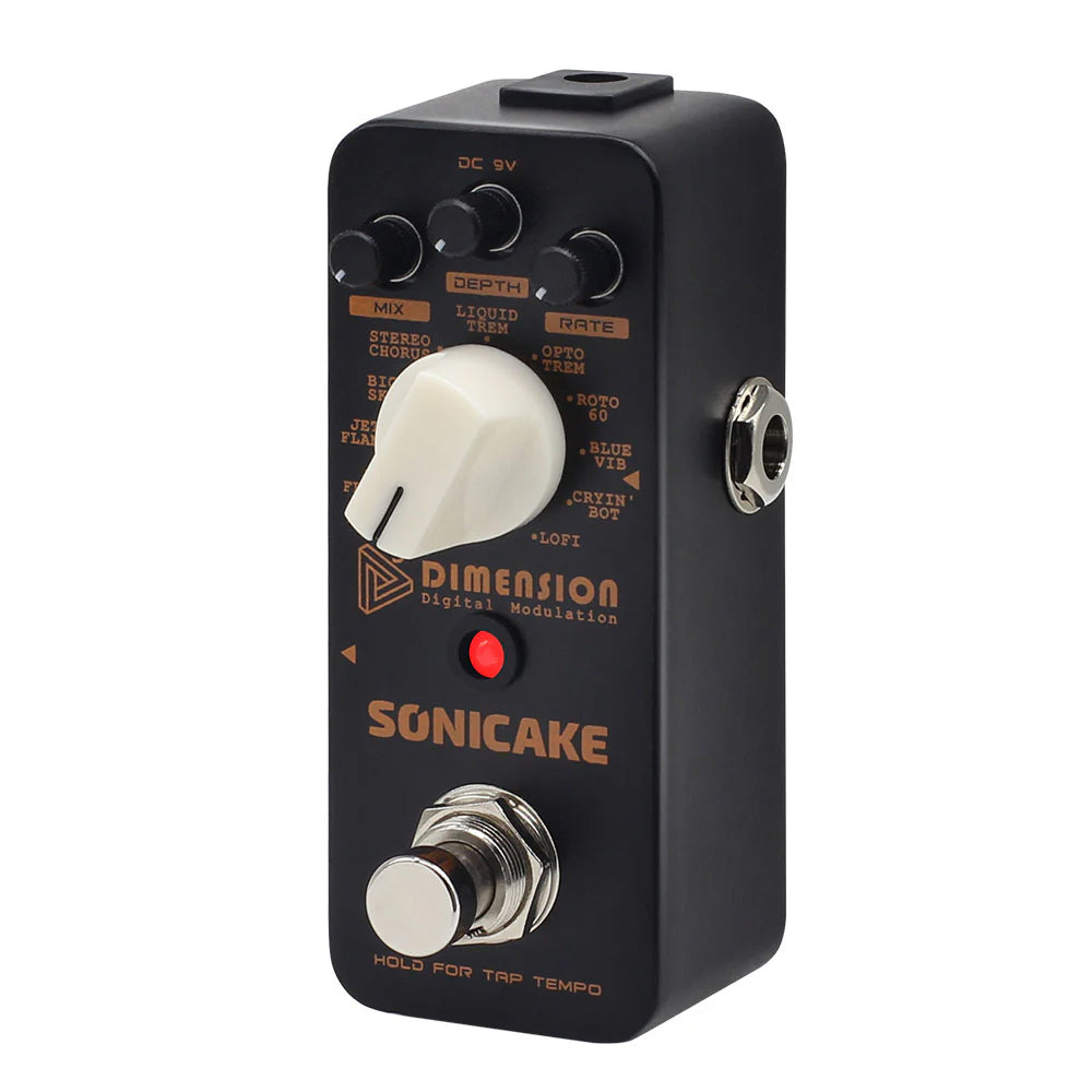 PEDAL GUITARRA ELECTRICA SONICAKE MODULATION, 5TH DIMENSION QSS-08E