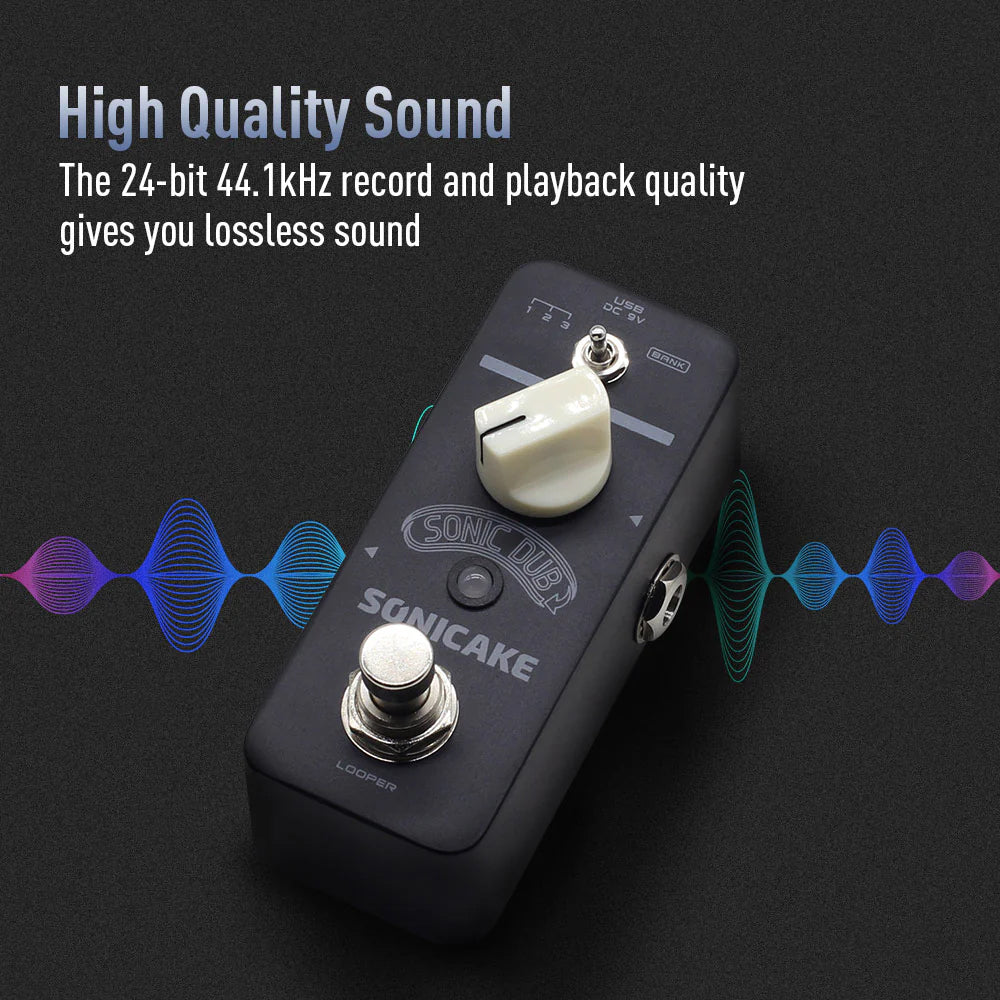 PEDAL GUITARRA ELECTRICA SONICAKE LOOPER, SONIC DUB QSS-13