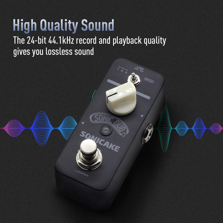 PEDAL GUITARRA ELECTRICA SONICAKE LOOPER, SONIC DUB QSS-13