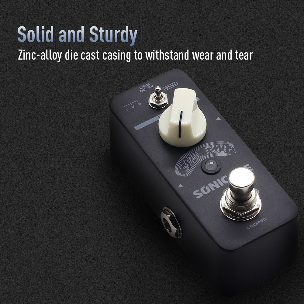 PEDAL GUITARRA ELECTRICA SONICAKE LOOPER, SONIC DUB QSS-13