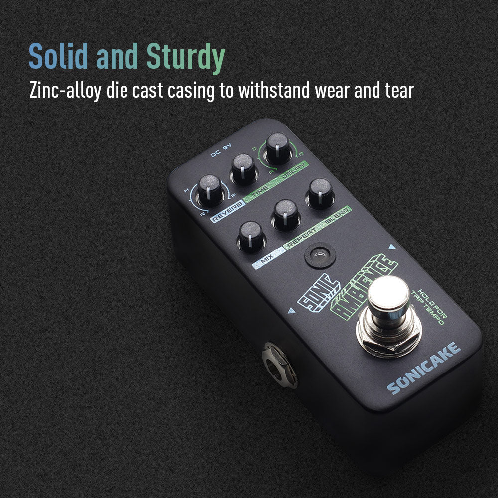 PEDAL GUITARRA ELECTRICA SONICAKE REVERB, SONIC AMBIENCE QSS-16