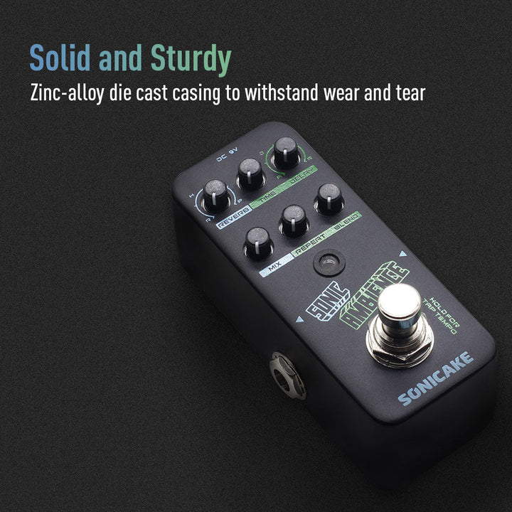 PEDAL GUITARRA ELECTRICA SONICAKE REVERB, SONIC AMBIENCE QSS-16