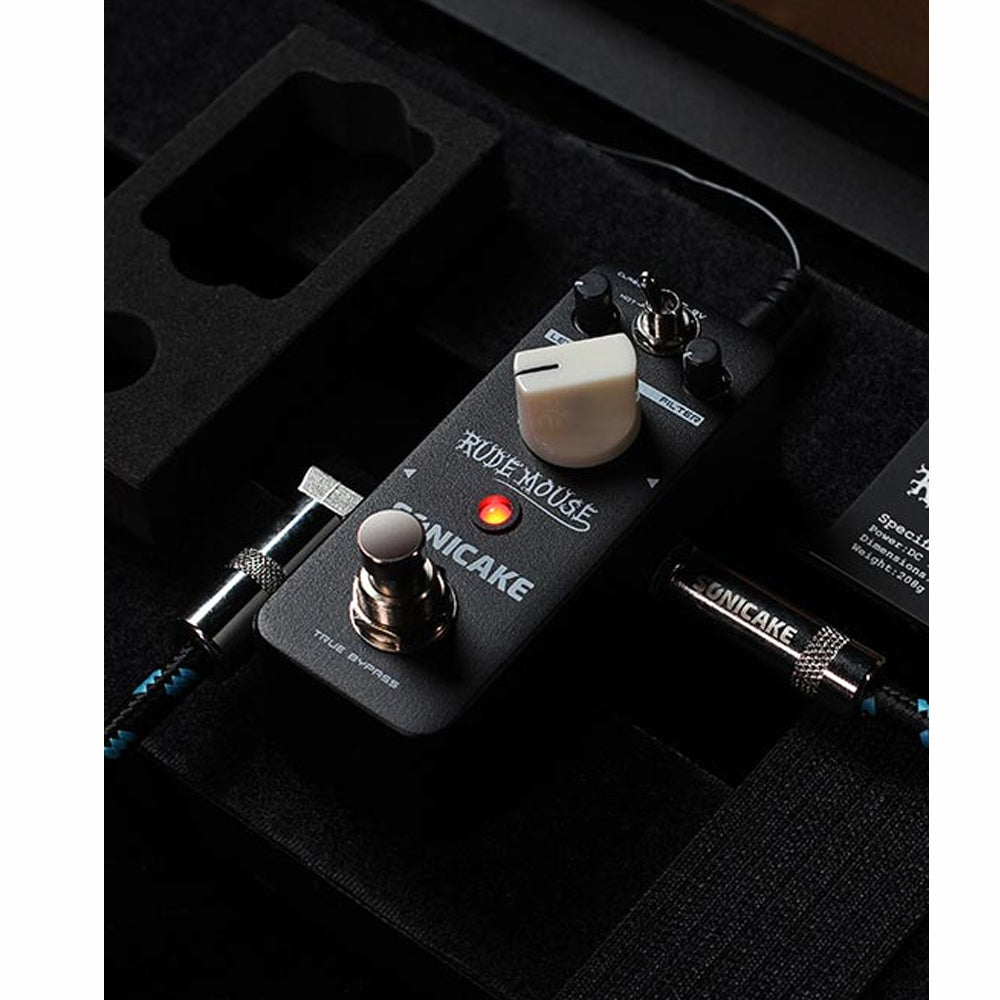 PEDAL GUITARRA ELECTRICA SONICAKE DISTORTION, RUDE MOUSE QSS-18