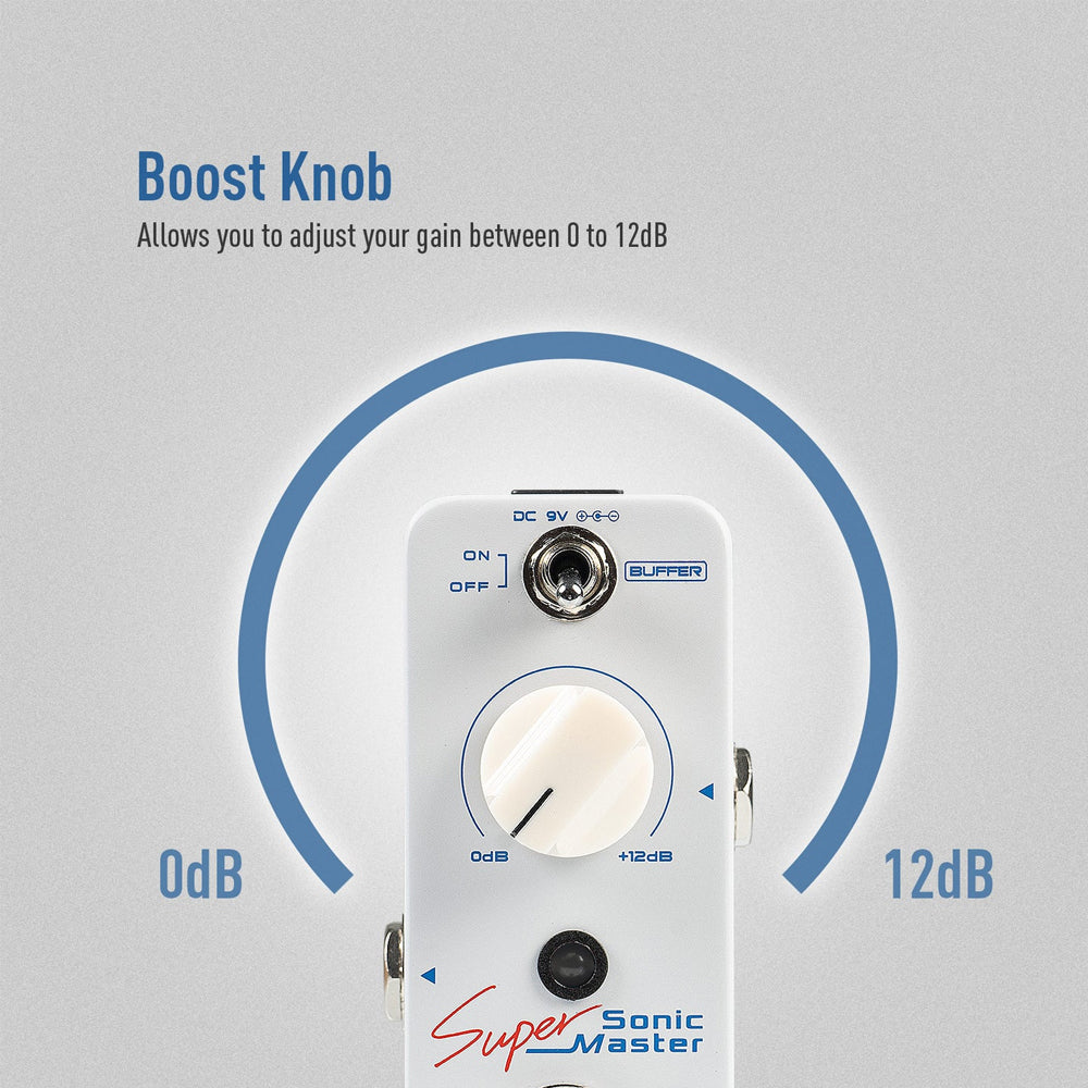 PEDAL GUITARRA ELECTRICA SONICAKE BUFFER, SONIC SUPER MASTER QSS-22