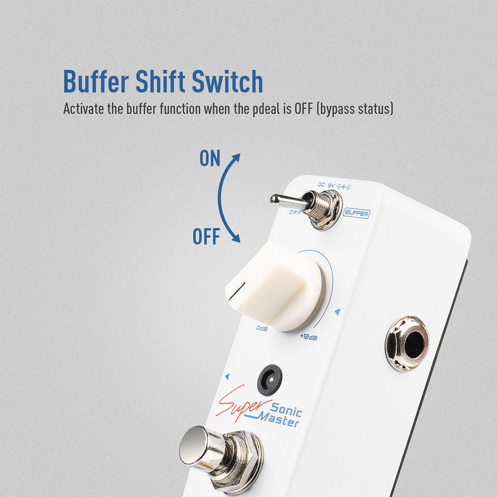 PEDAL GUITARRA ELECTRICA SONICAKE BUFFER, SONIC SUPER MASTER QSS-22