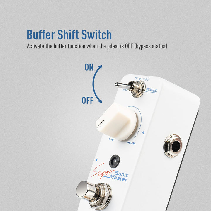 PEDAL GUITARRA ELECTRICA SONICAKE BUFFER, SONIC SUPER MASTER QSS-22
