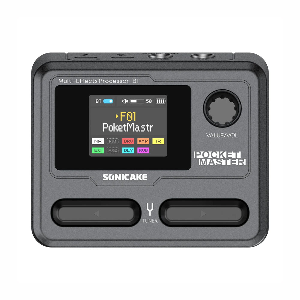 PEDALERA GUITARRA ELECTRICA SONICAKE, POCKET MASTER, BLACK QME-10BK