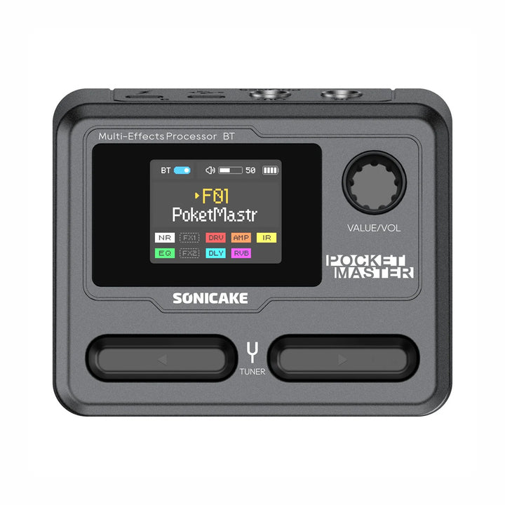 PEDALERA GUITARRA ELECTRICA SONICAKE, POCKET MASTER, BLACK QME-10BK