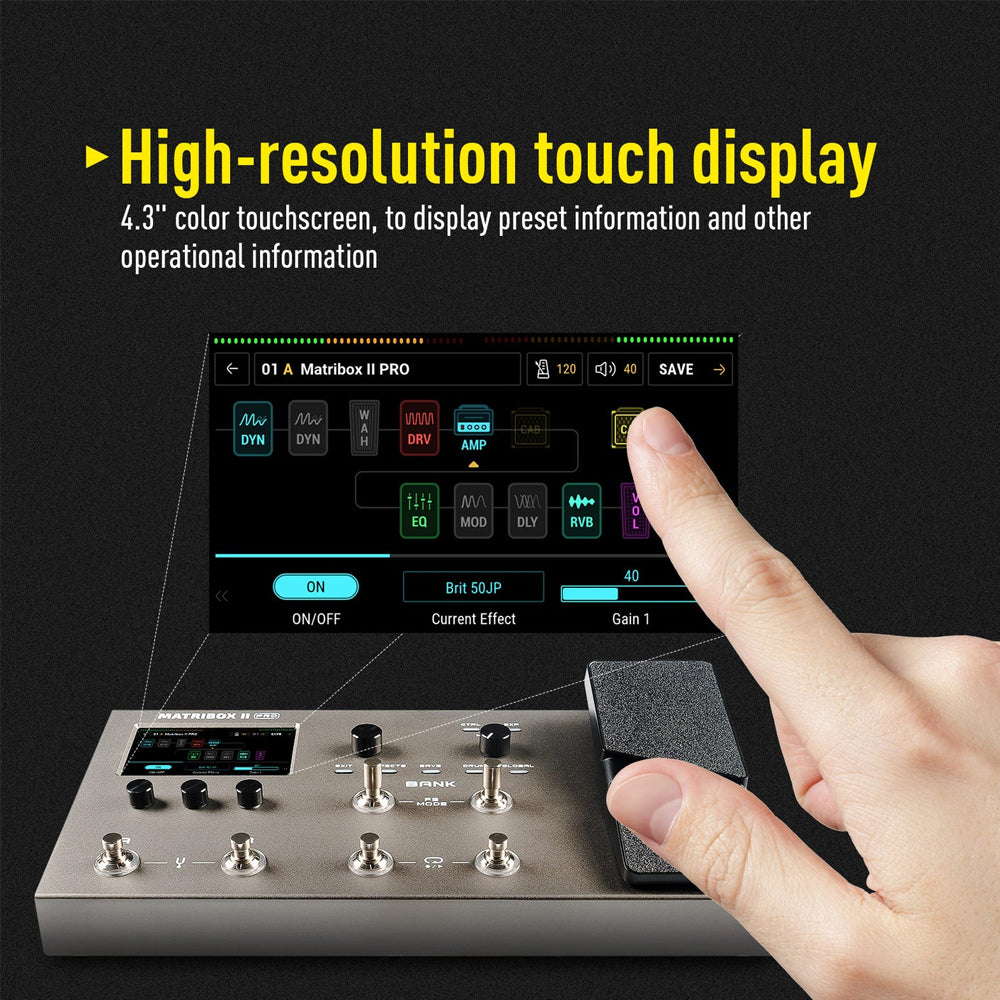 PEDALERA GUITARRA ELECTRICA SONICAKE, MATRIBOX II PRO QME-200