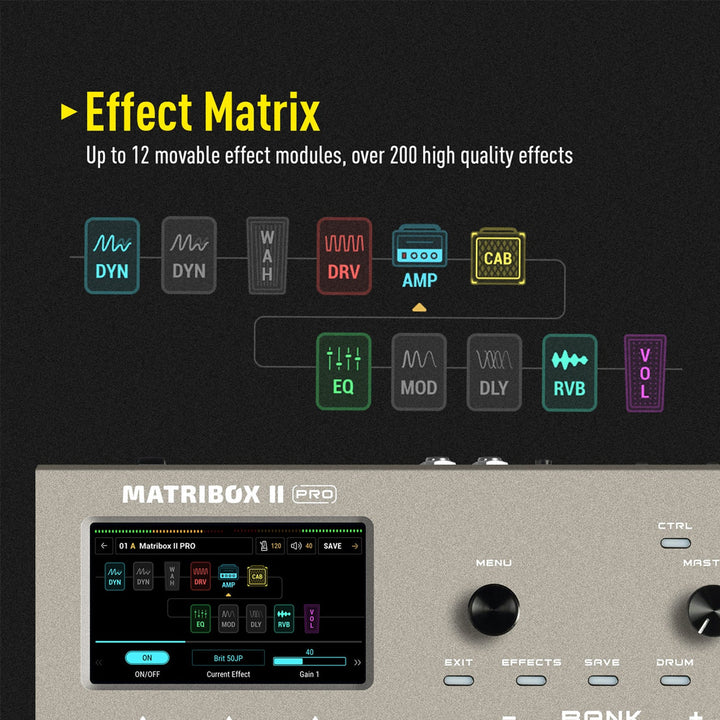 PEDALERA GUITARRA ELECTRICA SONICAKE, MATRIBOX II PRO QME-200