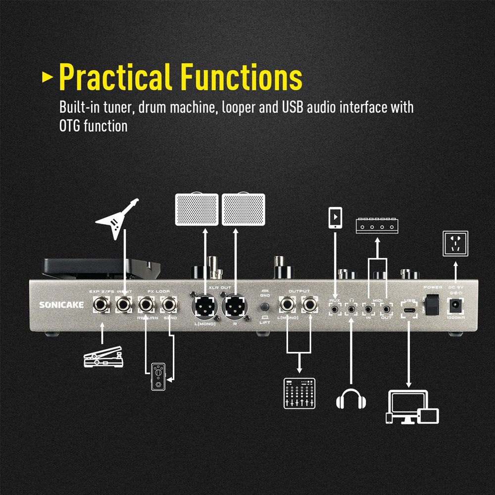 PEDALERA GUITARRA ELECTRICA SONICAKE, MATRIBOX II PRO QME-200