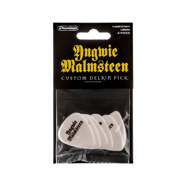 PICKS DUNLOP YJMP01WH YNGWIE MALMSTEEN, WHITE, 6 UNIDADES