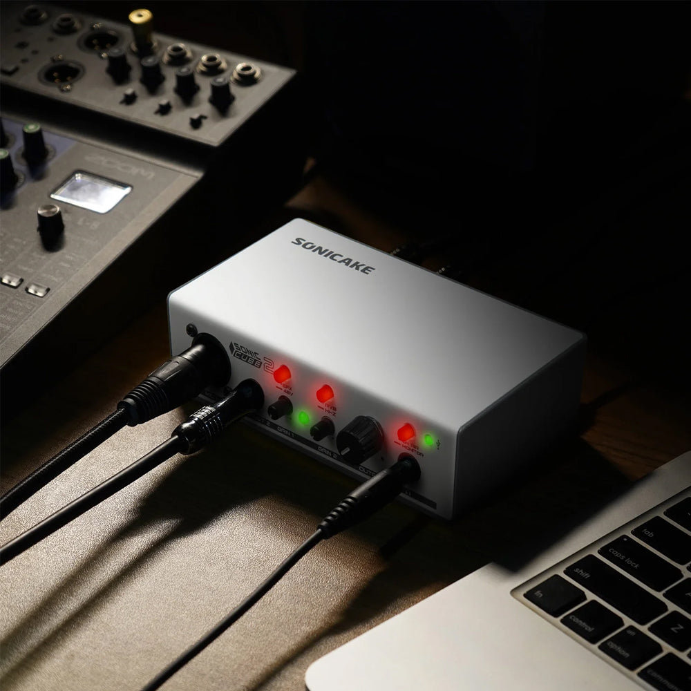 INTERFAZ DE AUDIO SONICAKE, 2 CANALES, SONIC CUBE II QAI-23