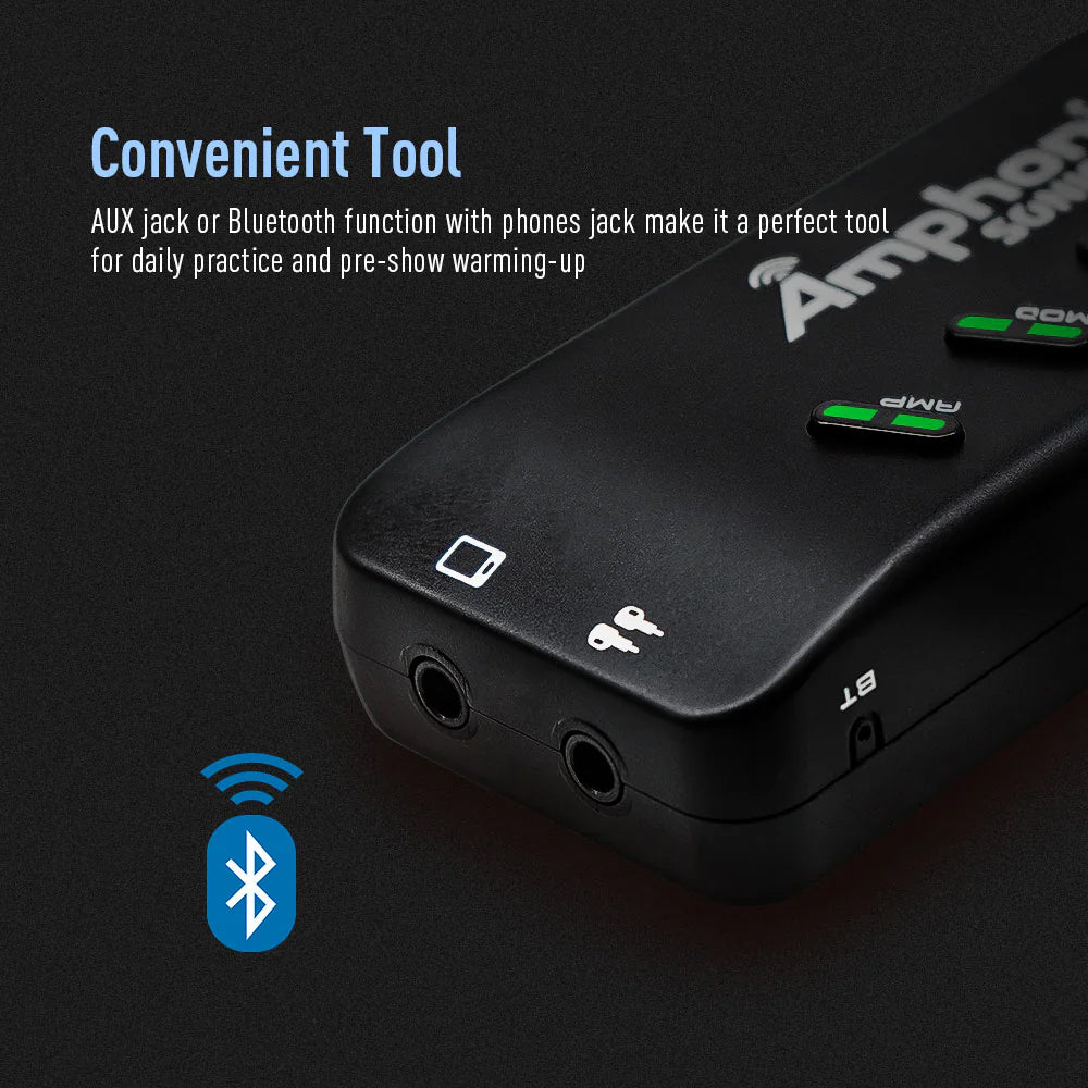AMPLIFICADOR GUITARRA ELECTRICA PORTATIL SONICAKE CON MULTI EFECTOS, AMPHONIX QAP-10