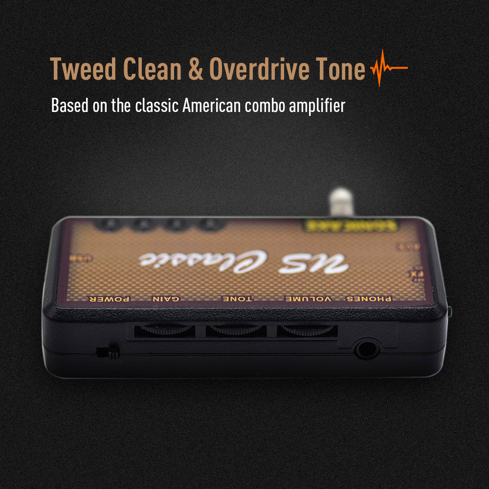 AMPLIFICADOR GUITARRA ELECTRICA PORTATIL SONICAKE CON AUDIFONO, US CLASSIC QAP-2E