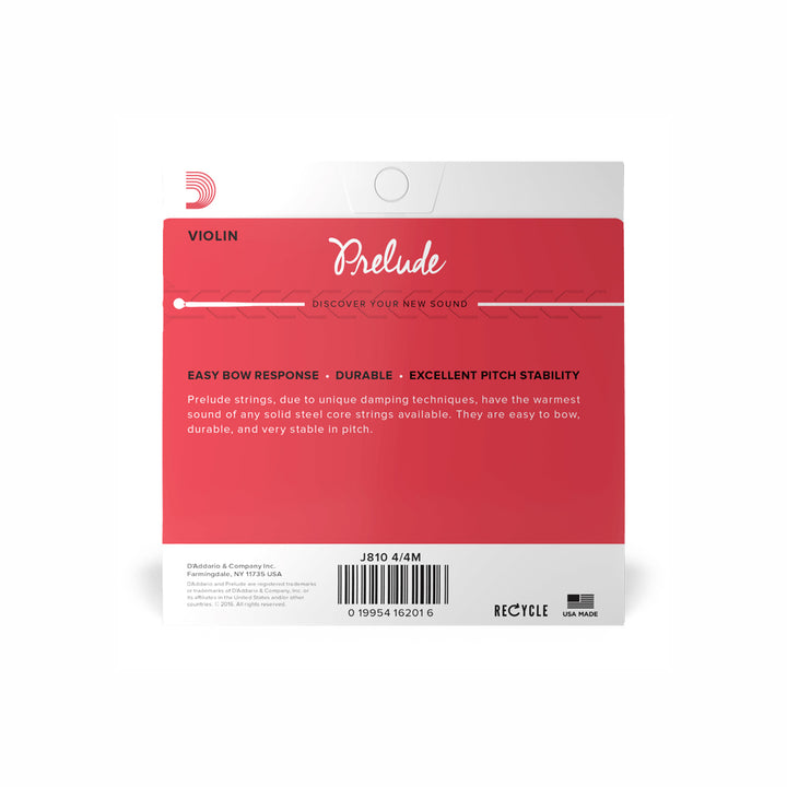 ENCORDADO VIOLIN DADDARIO PRELUDE J810 4/4M MEDIUM