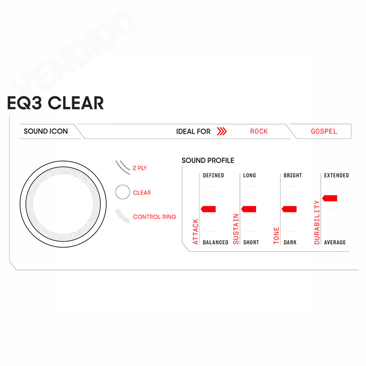 PARCHE BOMBO 22" EVANS BD22GB3, EQ3